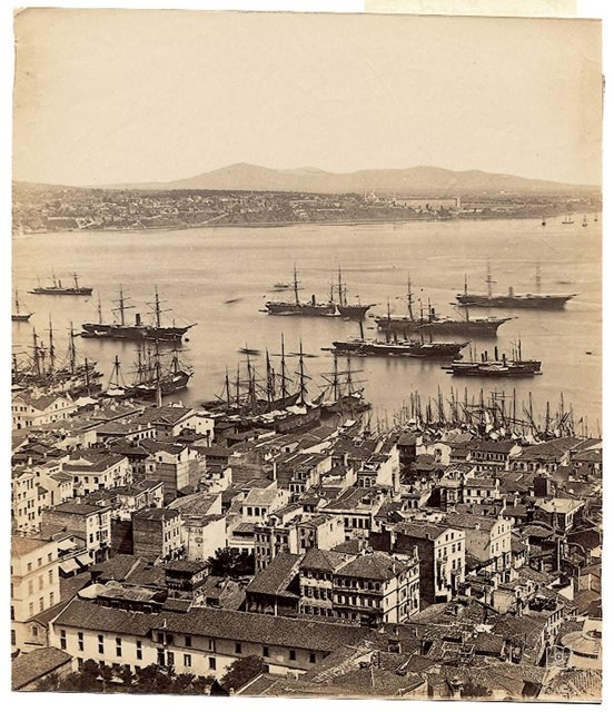 Galata Kulesi'nden Panorama - 4 Basile Kargopoulo, 1870'ler