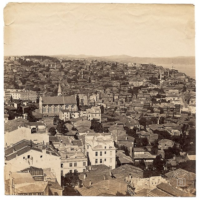 Galata Kulesi'nden Panorama - 2 Basile Kargopoulo, 1870'ler