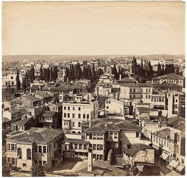 Galata Kulesi'nden Panorama - 11 Basile Kargopoulo, 1870'ler