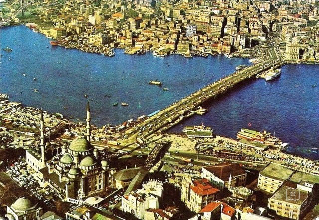 Havadan Eminönü, Haliç, Galata Köprüsü, Perşembe Pazarı