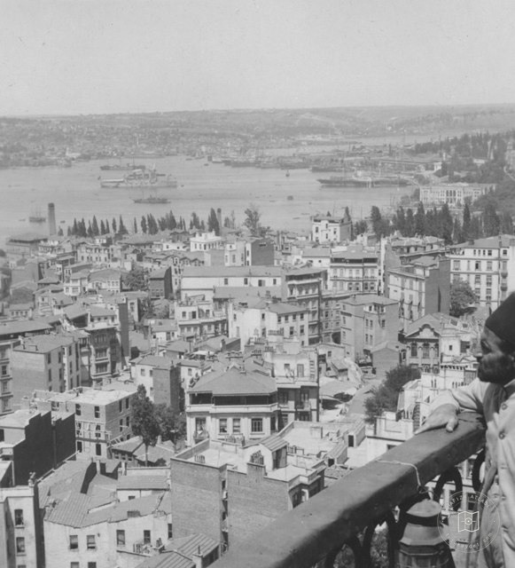Galata Kulesi'nden 3 fotoğraf 1900'ler
