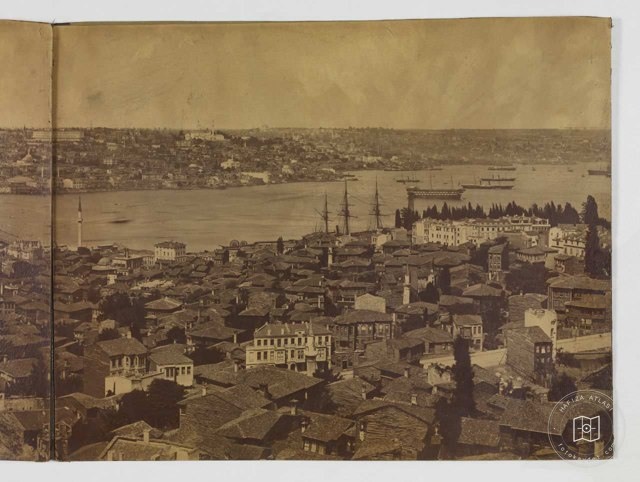 Galata Kulesinden Panorama - 8 Pascal Sébah Fotoğrafı