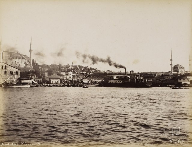 Üsküdar Beach & Mosques · Abdullah Fréres Photo · 1880s