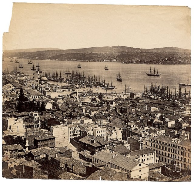 Galata Kulesi'nden Panorama - 3 Basile Kargopoulo, 1870'ler