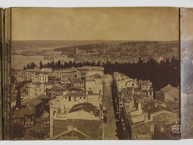 Galata Kulesinden Panorama - 9 Pascal Sébah Fotoğrafı