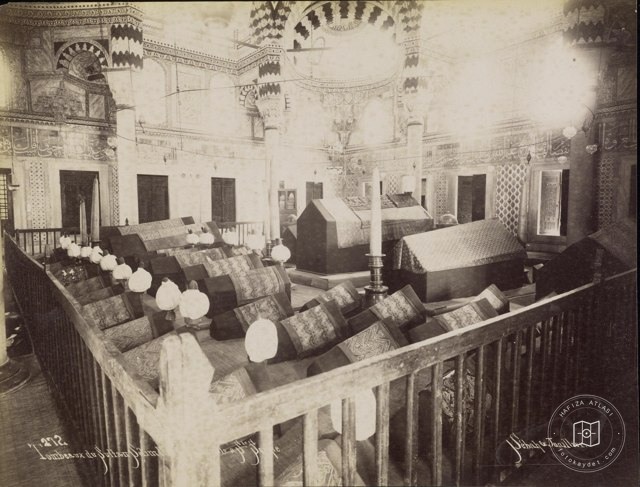 Sandukalar in Yavuz Sultan Selim Türbesi · Sébah and Joaillier Photo