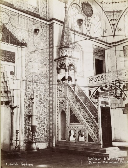 Kadırga Sokollu Mehmet Pasha Mosque Minberi · Abdullah Fréres Photo