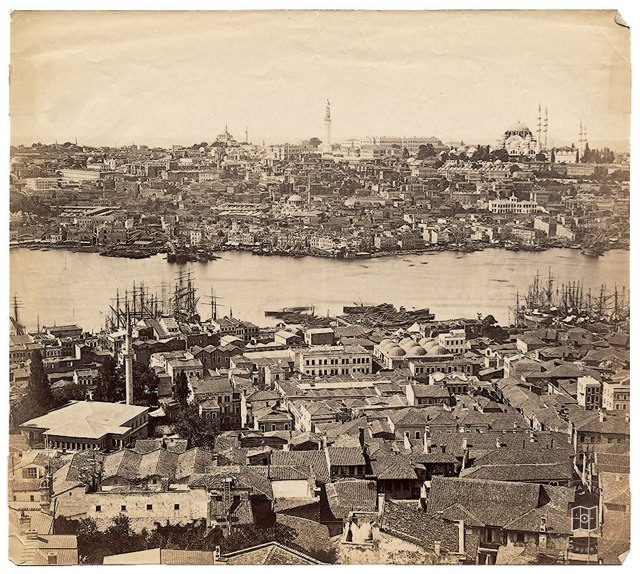 Galata Kulesi'nden Panorama - 7 Basile Kargopoulo, 1870'ler