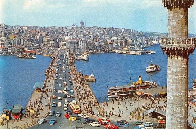 Yeni Cami Minaresi’nden 4. Galata Köprüsü Fotoğrafı