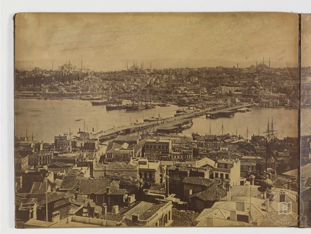 Galata Kulesinden Panorama - 5 Pascal Sébah Fotoğrafı