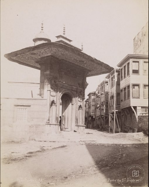 Soğukçeşme Street and Ayasofya Image Door · Phebus Photo · 1890s