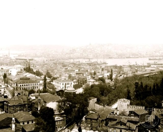 Ayasofya Minaret from Gülhane and Environment · 1930
