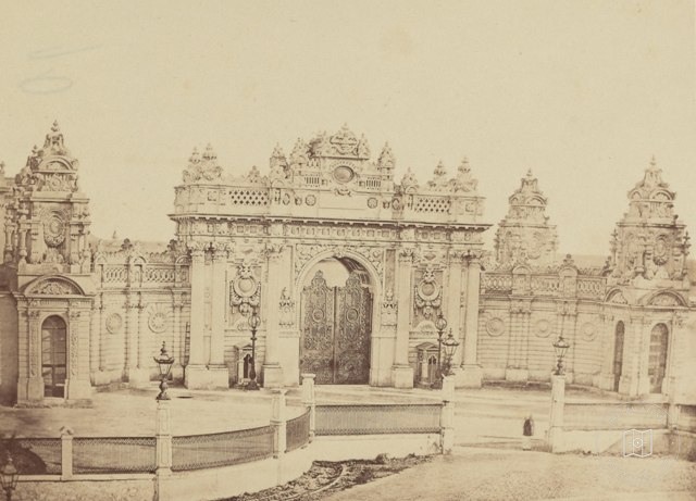 Dolmabahçe Palace Saltanate Gate · James Robertson Photo · 1854