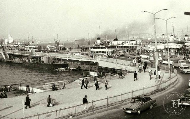1960'larda Galata Köprüsü