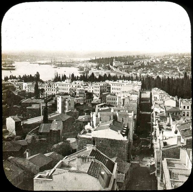 Galata Kulesinden Büyük Hendek Caddesi ve Kasımpaşa