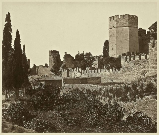 Yedikule and Yedikule Gate · 1855 James Robertson; Felice Beato