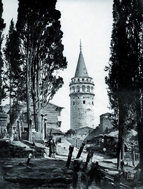 Galata Kulesi · Ernest De Caranza, 1854