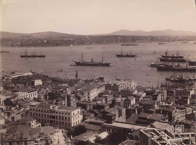 Galata Kulesi'nden Panorama - 3 Mihran Iranian, 1890-1895