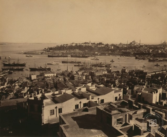 Galata Kulesi'nden Panorama-5 · Abdullah Fréres · 1880-1893
