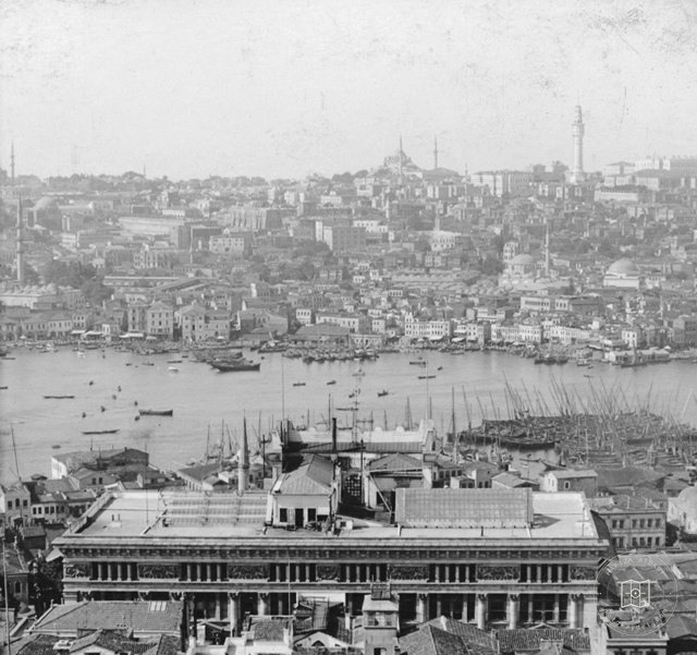 Galata Kulesi'nden 3 fotoğraf 1900'ler