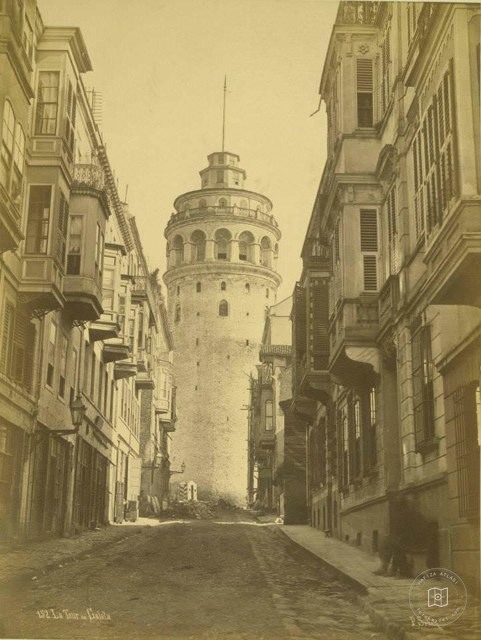 Galata Kulesi Pascal Sébah fotoğrafı