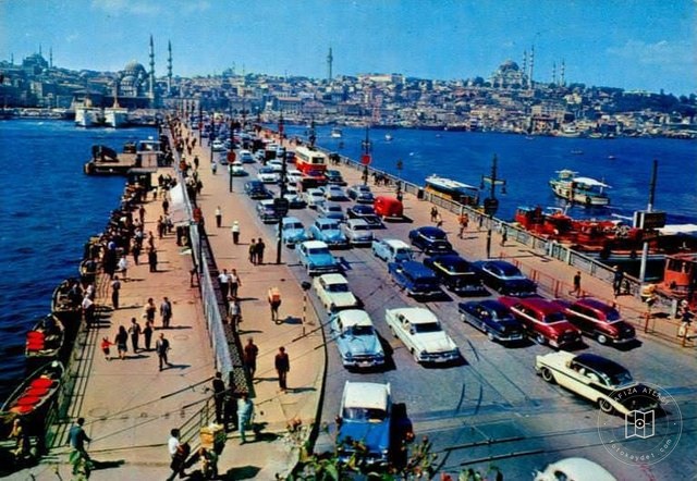 1960'larda 4. Galata Köprüsü