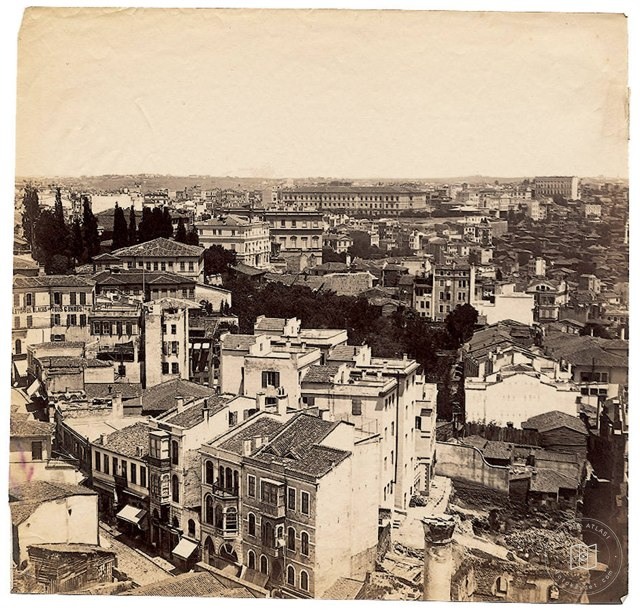 Galata Kulesi'nden Panorama - 1 Basile Kargopoulo, 1870'ler