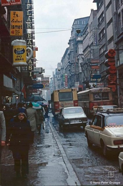 İstiklal Caddesi, 1978 Hans Peter Grumpe fotoğrafı