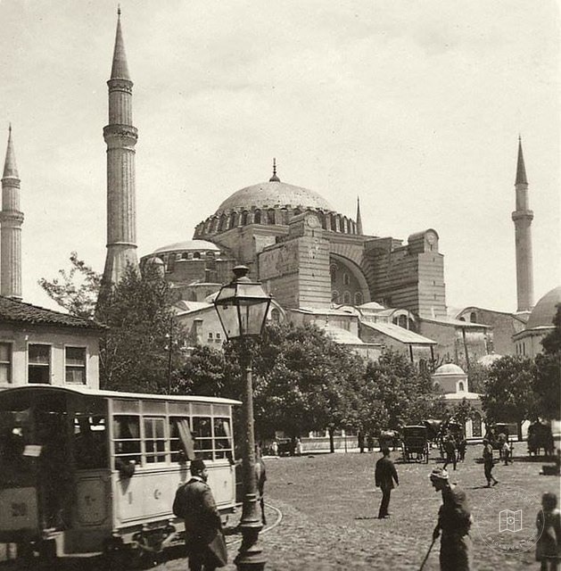 Horse Tram and Ayasofya · 1906