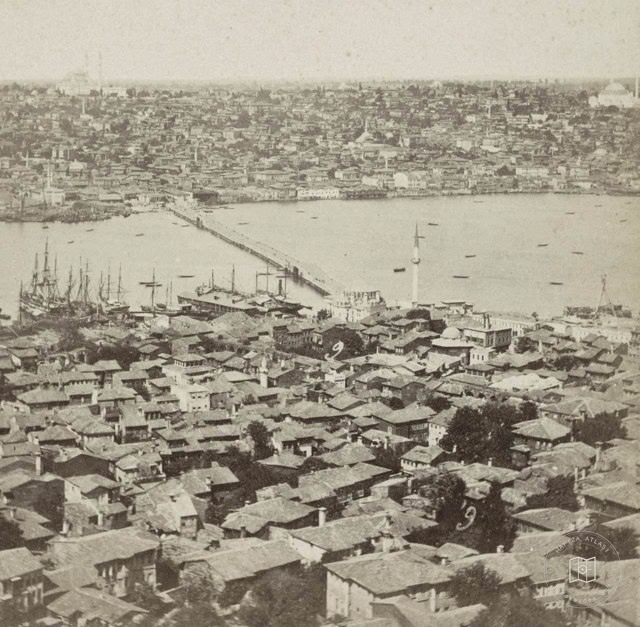 Galata Kulesi'nden Azapkapı ve Unkapanı Sophus Williams & E. Linde & Co. 1860 - 1890