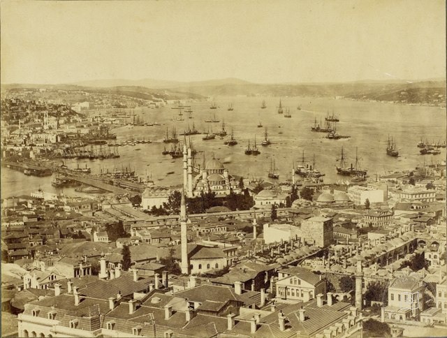 Beyazıt Kulesi'nden Eminönü Yönü · 1870'ler