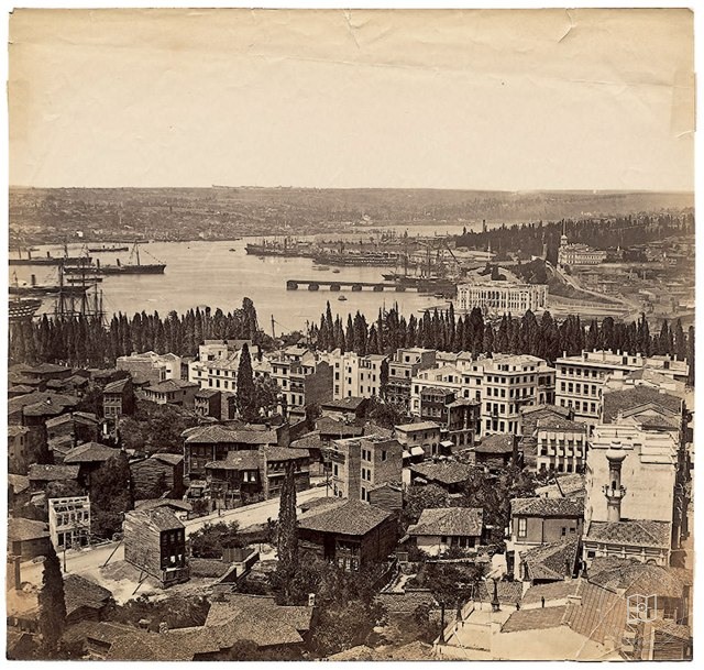 Galata Kulesi'nden Panorama - 9 Basile Kargopoulo, 1870'ler