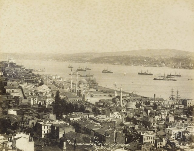 Galata Tower from Tophane · Sébah and Joaillier Photo