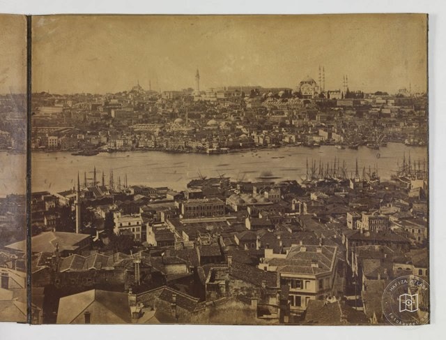 Galata Kulesinden Panorama - 6 Pascal Sébah Fotoğrafı