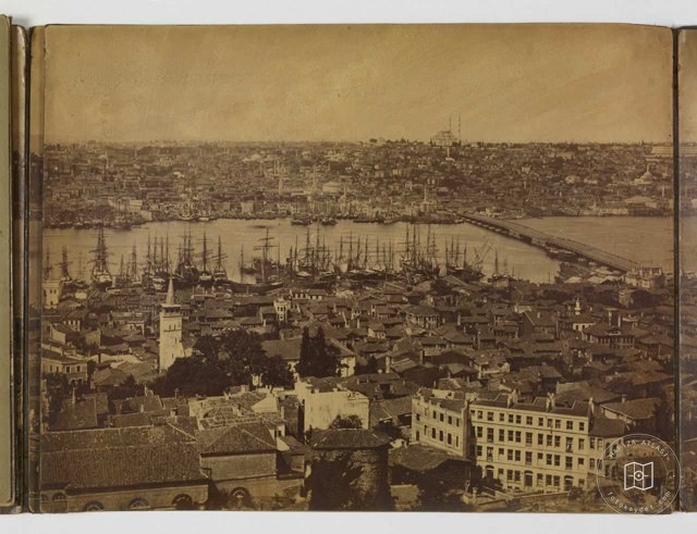 Galata Kulesinden Panorama - 7 Pascal Sébah Fotoğrafı
