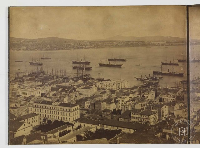 Galata Kulesinden Panorama - 3 Pascal Sébah Fotoğrafı