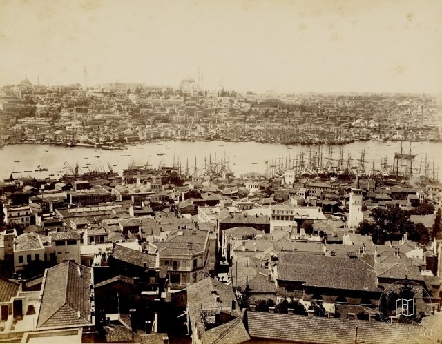 Galata Tower from Süleymaniye Direction · 1862-1879 Break