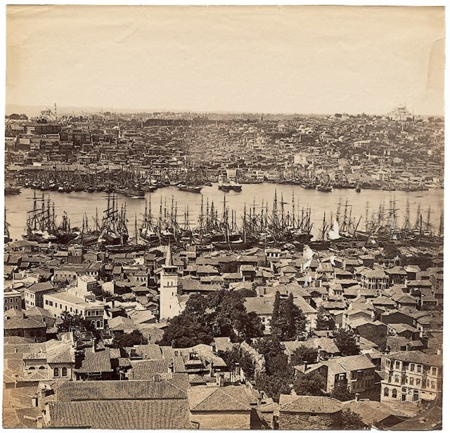 Galata Kulesi'nden Panorama - 8 Basile Kargopoulo, 1870'ler