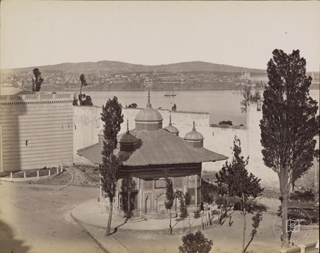Ayasofya Over III. Ahmet Fountain and Back Plan Üsküdar