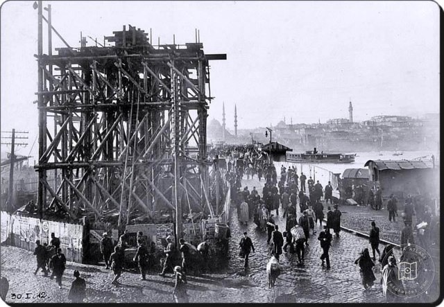 Galata Köprüsü İnşaatı · 1912