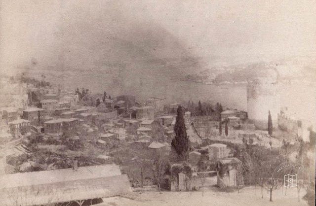 1890'larda karlı bir Rumelihisarı manzarası