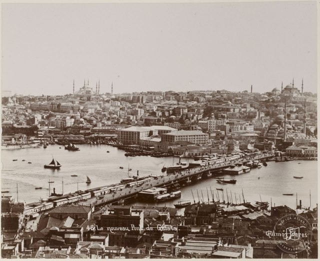3. Galata Köprüsü ve Haliç Gülmez Fréres Fotoğrafı