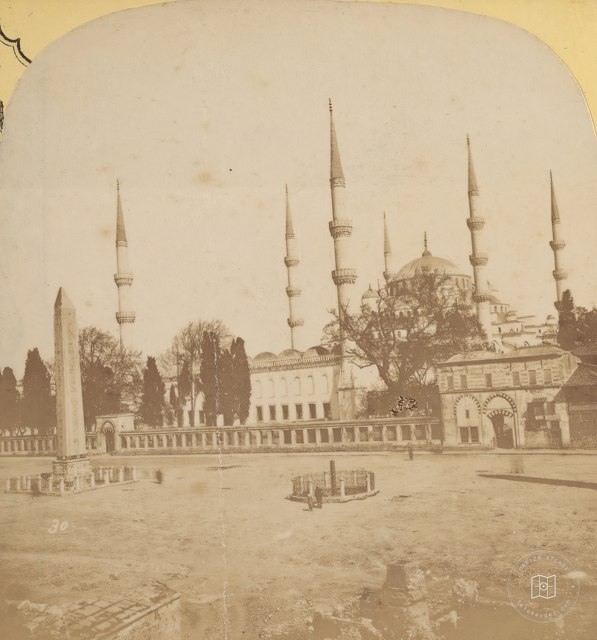 Atmeydanı ve Sultan Ahmet Camii · Pascal Sébah Fotoğrafı