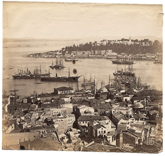 Galata Kulesi'nden Panorama - 5 Basile Kargopoulo, 1870'ler