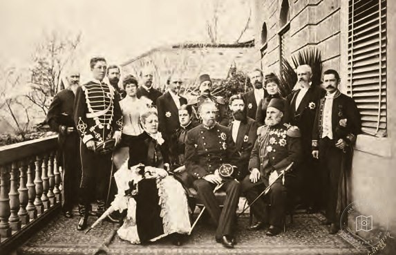 King Oscar II, Queen Sophie and Prince Eugen visiting Istanbul in 1885