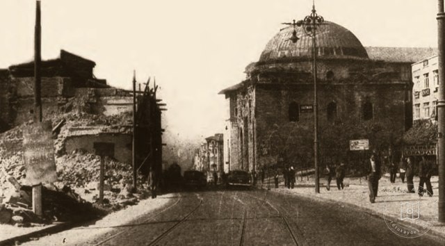 Simkeşhane after demolition of its facade