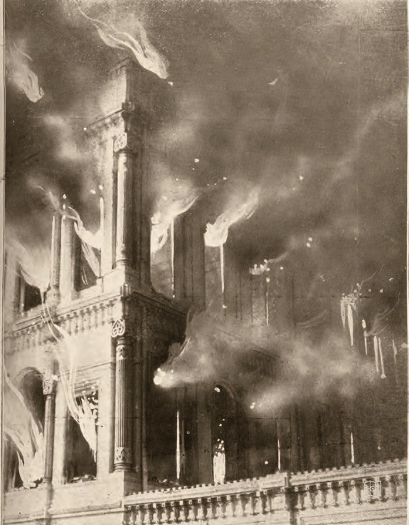 The fire at Çırağan Palace on 20 January 1910 and its aftermath
