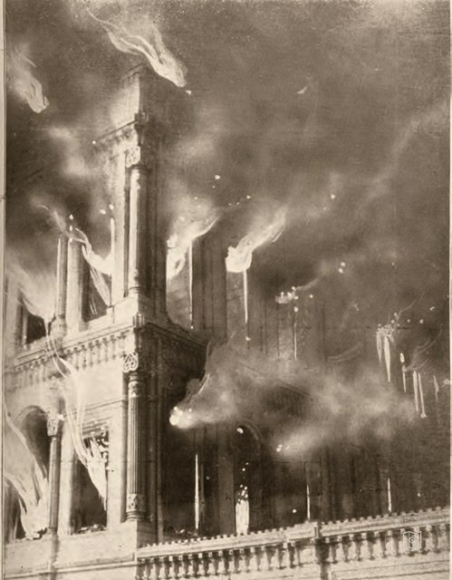 The fire at Çırağan Palace on 20 January 1910 and its aftermath