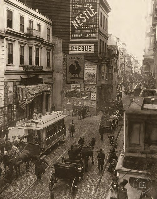 Horse-drawn trams and carriages in Istanbul