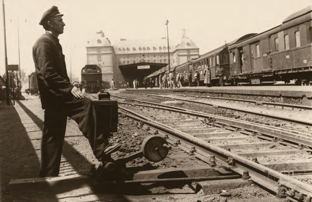 Otto Ritter and Helmuth Cuno at the construction of Haydarpaşa Station